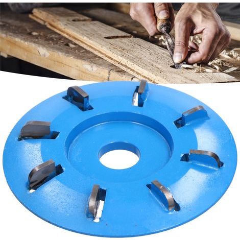 Disco de tallado de madera de acero al carbono de 8 dientes, cortador de ranuras para bandejas de té y trabajos de carpintería. (1/5)