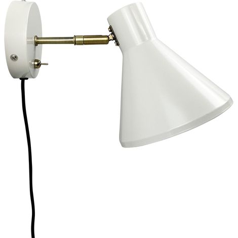Lámpara Dyberg Larsen Sleep crema acero diseño minimalista