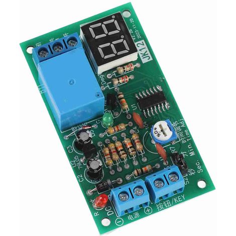 Module de minuterie de compte à rebours avec affichage LED DC12V et interrupteur à relais de coupure (1/5)