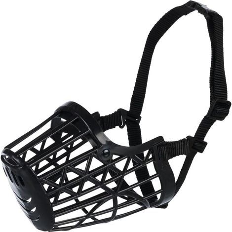 Muselière Plastique Taille,muselière pour chien, muselière anti-morsure pour animaux de compagnie, muselière anti-aboiements pour animaux de compagnie (Taille:20cm) (1/5)