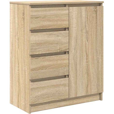 Maison Exclusive - Aparador con cajones roble Sonoma 71x35x84 cm