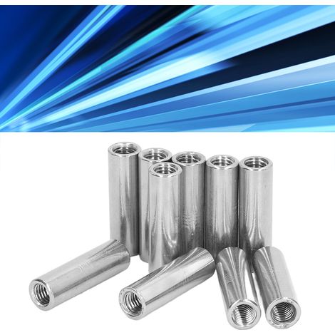 Satz mit 10 zylindrischen Verbindungsmuttern mit Innengewinde M81,25-12-L40mm (1/5)