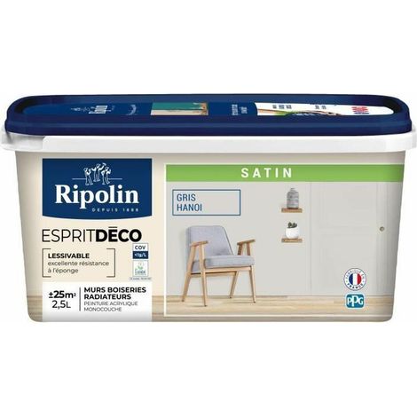 Ripolin Grau Marengo Acrylfarbe 250 ml satinierte