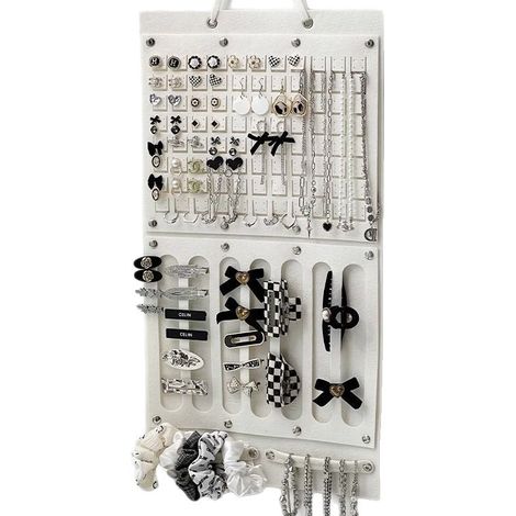 Pinces à cheveux simples à suspendre, accessoires pour cheveux, élastiques, bandeaux, pinces à cheveux pour la maison, pinces à cheveux griffes, colliers, décorations murales (1/2)
