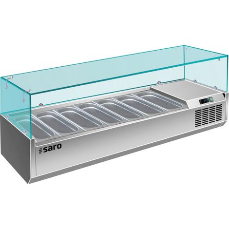 Saladette réfrigérée GN1/3 1600mm inox pour CHR - Température +2/+8°C - Saro