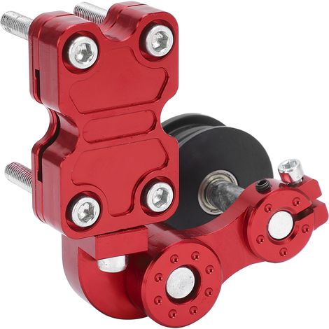 Tendeur de chaîne automatique universel pour moto, quad, véhicule tout-terrain et dirt bike, rouge (1/5)