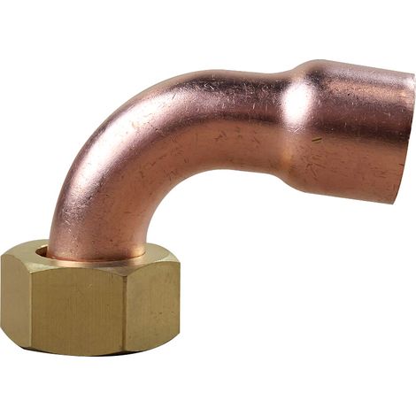 Coude écrou prisonnier 3/8"(12/17) - Tube Cuivre Ø14 (1/3)