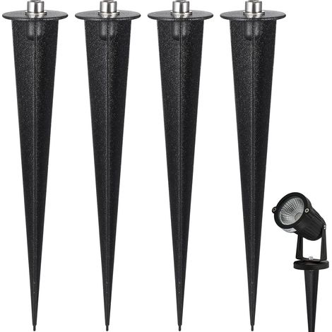 8 Piquets Solaires en Acier pour Lampes De Jardin Extérieur Supports Résistants Aux Intempéries pour Éclairage De Chemins Et Espaces Verts (1/5)