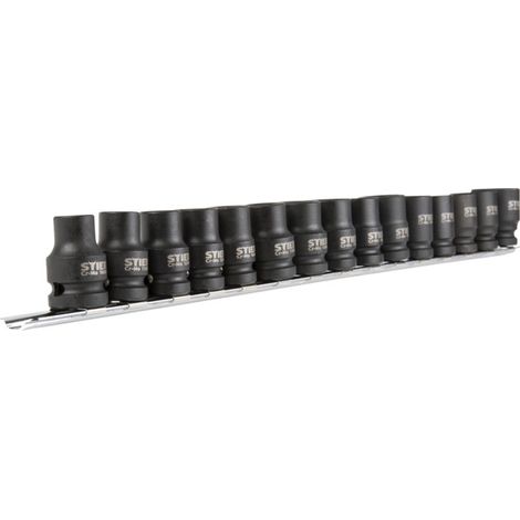 Assortiment de 15 douilles STIER six pans 1/2 pouce (1/2)