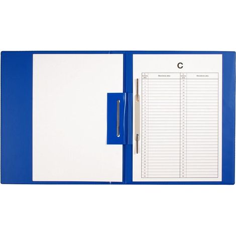 Cartella personale (bianco e nero) blu