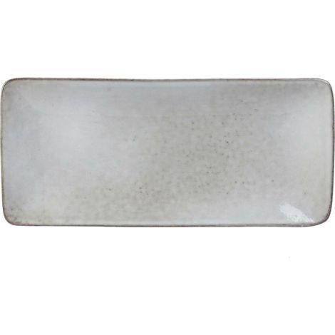 PIATTO PIANO GRIGIO PER ANTIPASTI Tierra 22x10 (1/5)