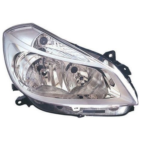 Phare avant droit fond chromé Renault Clio 3 phase 1 2005-2009
