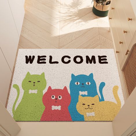 Silk loop doormat, sand and mud sedimentation mat, anti-slip, thickened, stain-resistant, suitable for home use - Welcome Back (horizontal version) - 80120CM Silk loop