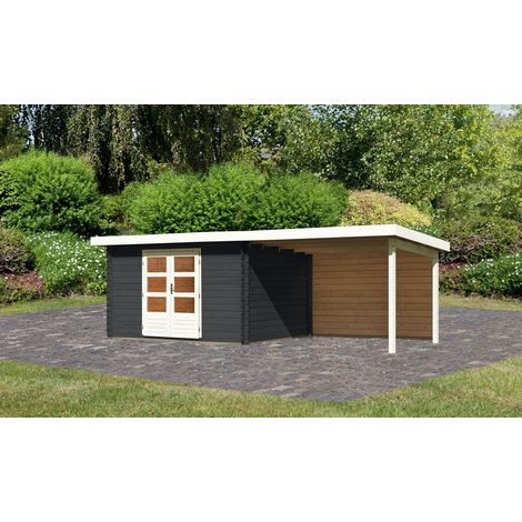 BH Bastrup 7 Anthr.340x280x222 im Set mit AD 3m,28mm Rückwand