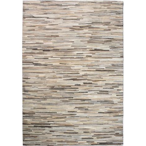 Tapis en peau de vache 120x170 gris et beige kilm fait à la main LITTLELINE (1/5)