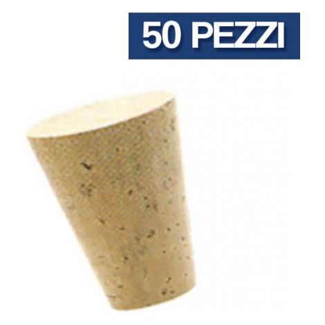 Tappi di Sughero Conici 22x40 mm - Confezione da 50Pz - ENOLANDIA