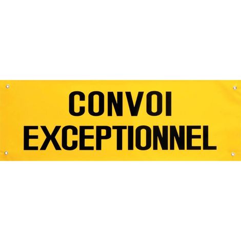 Bâche 'Convoi exceptionnel' avec œillets 1200x400mm - 16417