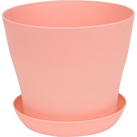 Godet Plastique - 10,2 cm x 8,6 cm x 7,1 cm - Avec Trous de Drainage et Soucoupe - Pour Plantes d'Intérieur Extérieur - Lot de 12 (1/5)
