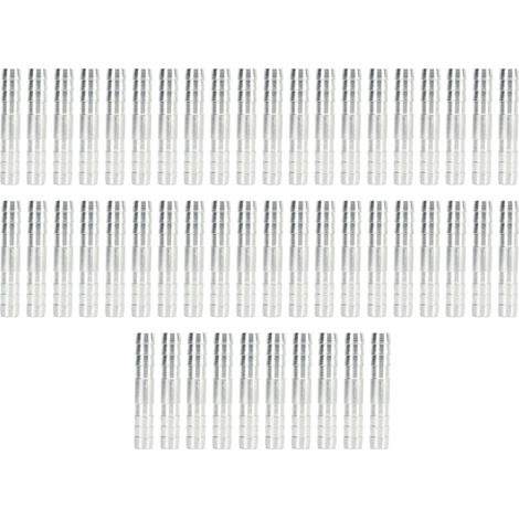 50 pcs Air Conditioning Hose Barb Fitting Universal High Strength Aluminium Refrigerant Hose Barb Connector 5/8in. (1/5)
