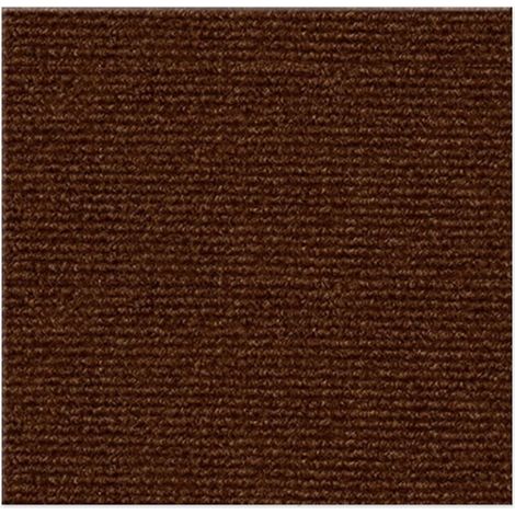 Dalles de moquette autocollante 12x12 pouces avec sous-couche souple, dalles de sol amovibles et auto-adhésives pour chambre, bureau, location, installation à faire soi-même (10, marron) (1/5)