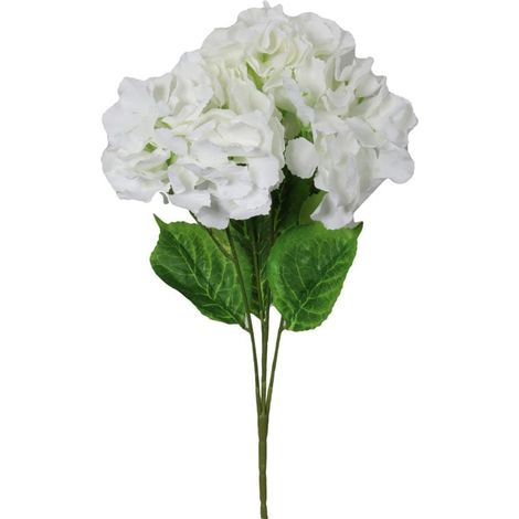 Bouquet de 4 hortensias blancs (1/2)