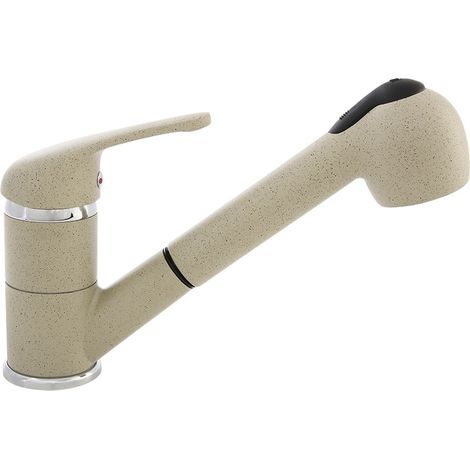 Rubinetto per lavabo da appoggio DAGA Laveo Beige con bocca estraibile (1/2)