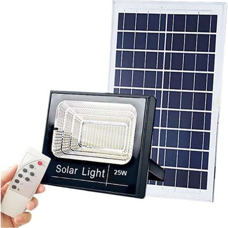 Projecteur LED Solaire 12W 550Lm 3,2V/5,5Ah - Blanc Jour 6000K (1/4)