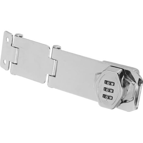 Serrure à Combinaison 3 Chiffres Verrou de Porte 90° en Fonte Massive Solide Anticorrosion pour Armoire Tiroir Classeur – Serrure Mécanique sans Clé Usage Domestique (1/5)
