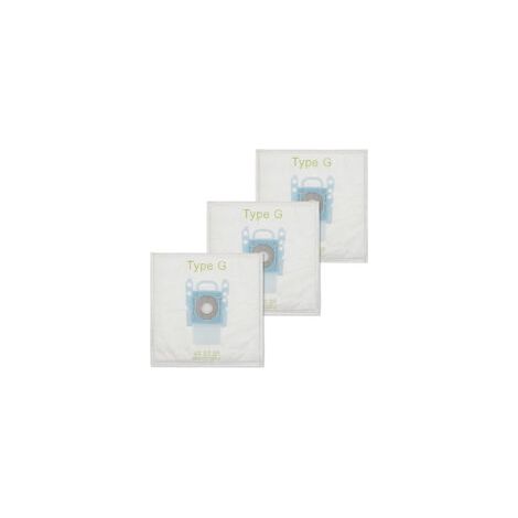 Lot de 3 Sacs à Poussière Aspirateur Sac Filtrant pour Bosch Type G/MegaFilt Super Tex BBZ41FG 468383-Crezuo
