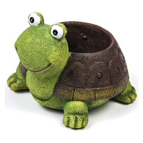 Pots de Plantes, Animal Mignon en Forme de Dessin animé succulentes Vase Pots de Fleurs, récipient, décoration Pots de jardinière, Bureau Mini Ornement (Tortue) (1/4)
