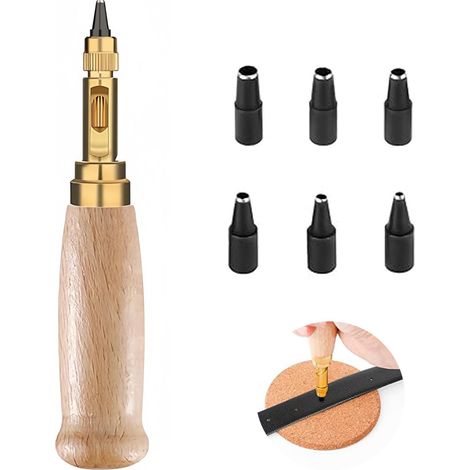 Kit de pointeau automatique 6 en 1 – Outil de marquage et de poinçonnage réglable en 6 pièces (1/5)
