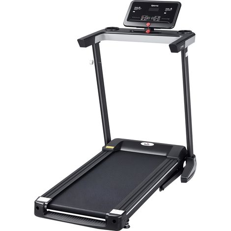 Tapis Roulant Elettrico Pieghevole 1-12km/h, Tapis Roulant Salvaspazio con 12 Programmi Preimpostati, Display LCD e Supporto per Tablet, per Camminata e Corsa, Compatto per Casa e Ufficio, Nero
