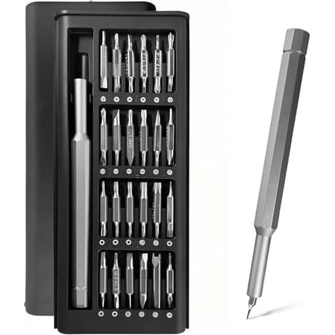 48 en 1 Kit Tournevis de Précision Double Tête, Mini Set avec Torx T5, Tournevi Triangle, Compatible Phone, Switch, PS4, PS5, Laptop, Lunettes, Montres, Jouets, Vélo, Gadget - (1/5)