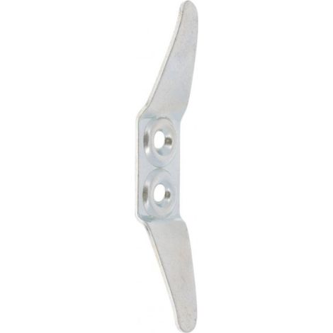 Cyclingcolors – Feuille d'arrêt zinguée pour accrochage de cordon de volet roulant – Entraxe 16mm – Longueur 99mm – Taquet crochet fenêtre (1/3)
