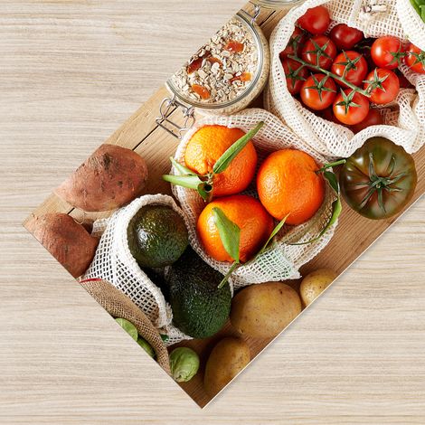 Tappeto da cucina antiscivolo, antimacchia passatoia multiuso 50x200 - Verdure