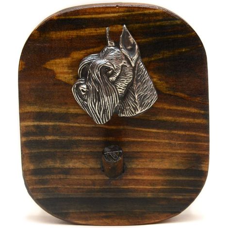 Schnauzer, Schnauzer I - colgador de correa, colgador de medallas con un perro, gancho para llaves de Art-Dog (1/5)