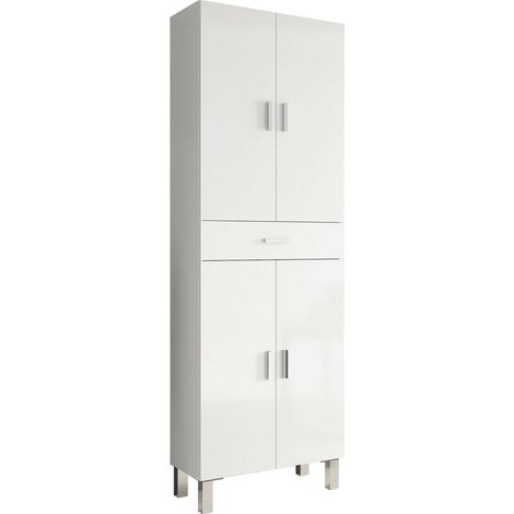 Armadio Multiuso Grande - Bianco Lucido 29x182h cm (1/6)