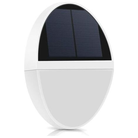 Lampe extérieure solaire, applique murale LED solaire avec détecteur de mouvement (1/5)