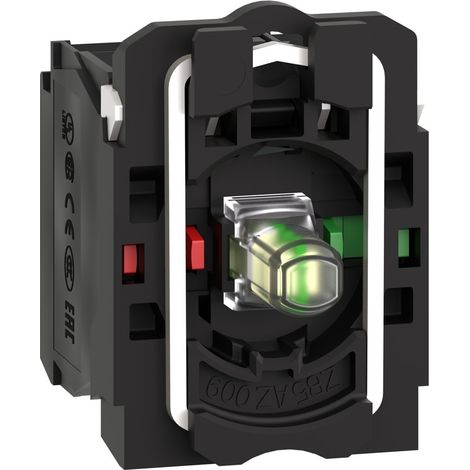 Cuerpo completo y bloque luminoso Harmony XB5, 230...240V, LED blanco, IP20, 1NO + 1NC (1/5)