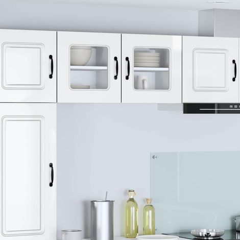 vidaXL Panneau de lave-vaisselle Kalmar Blanc brillant 40 x 31 x 40 cm (1/5)