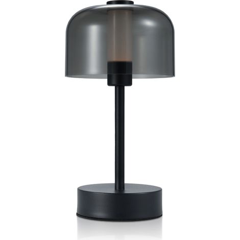 Lampe de table LED sans fil rechargeable, veilleuse minimaliste, commande tactile, 3 couleurs, intensité lumineuse réglable en continu, idéale pour la chambre, le bureau, la table basse, le restaurant (1/5)