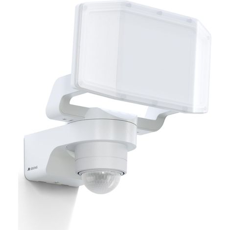STEINEL PROJECTEUR LED EXTÉRIEUR XLED PRO EXPANSE S BLANC, DÉTECTEUR DE MOUVEMENT 240°, PORTÉE 12 M, PANNEAU LED ORIENTABLE, 14,