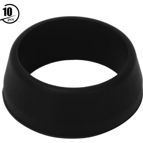 10 Pièces Joints Toriques 25-30mm en Silicone Souple pour Selle de Vélo de Montagne, Couverture de Tige de Selle Étanche Noir (1/5)