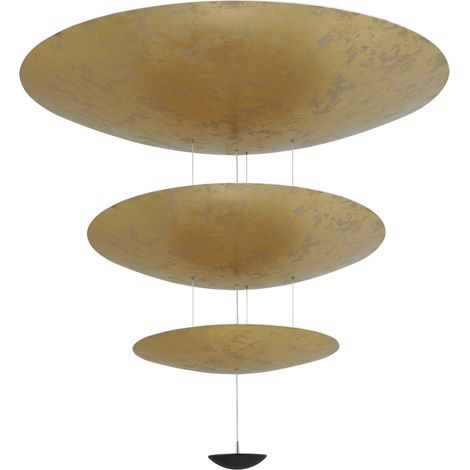 Plafonnier Zyan noir avec or 3 lumières - 5210-08-150-90-60-DW (1/3)
