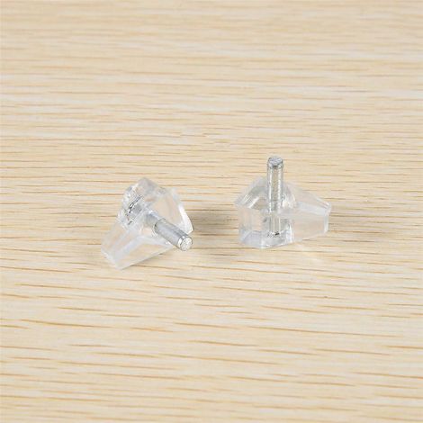 Lot de 50 supports transparents de 3 mm pour étagères de meubles de cuisine (1/5)