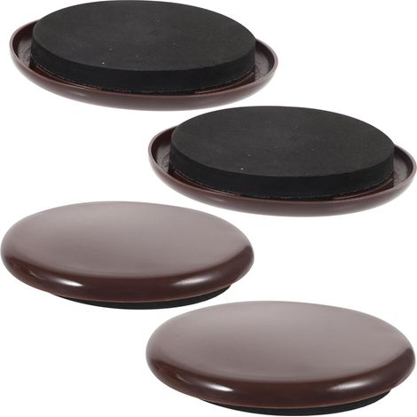 Patins De Meubles pour Parquets 4 Pièces Patins en Feutre De Pieds De Chaise Butées De Lit Robustes Et Silencieux (1/5)