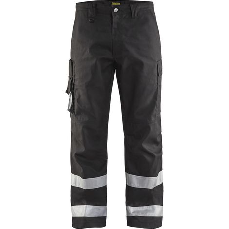 Arbeitshose für den Transport 1451 - Schwarz 4XL - FR(58) - SE(C64) - Kurz