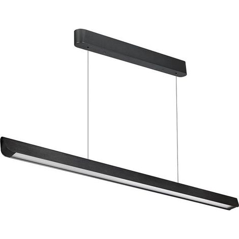 Suspension Linéaire LED 36W CCT Diffusion Large 100° Noir 120cm - SILUMEN