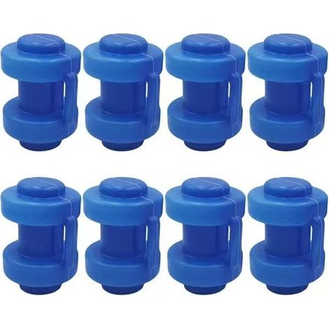 10pcs Trampoline Pole Caps Safety Net Caps Trampoline Replacement Parts Trampoline Pole Caps Trampoline Accessories for Nets Trampoline Hook Power Supply Blue- MUMU (1/4)