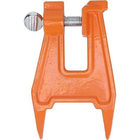 Étau pour lime de tronçonneuse, conception compacte, adapté à une utilisation avec une tronçonneuse, pour limer les souches d'arbres, fixation sécurisée, petit et portable, adapté à la foresterie.